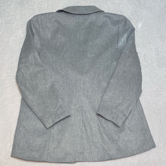 Talbots Plus Tailored Gray Wool Blend Single Breast Professional Blazer - Picture 2 of 11